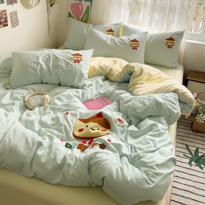 91家纺网 家纺一手货源 找家纺 坚果摄影  小清新小红书自然光毛巾绣四件套拍摄样片