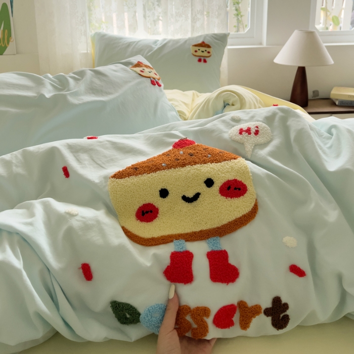 91家纺网 家纺一手货源 找家纺 坚果摄影  小清新小红书自然光毛巾绣四件套拍摄样片