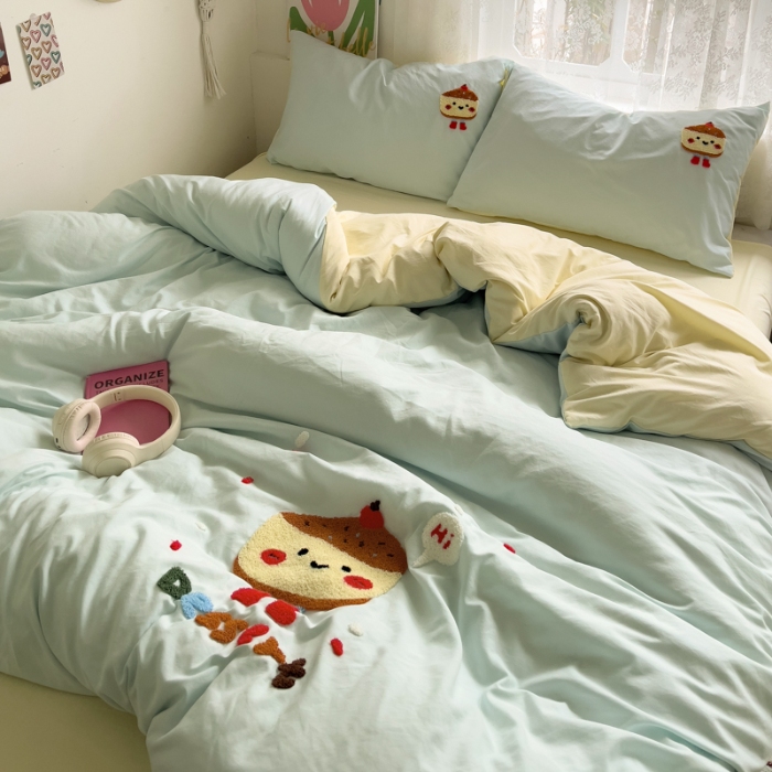 91家纺网 家纺一手货源 找家纺 坚果摄影  小清新小红书自然光毛巾绣四件套拍摄样片