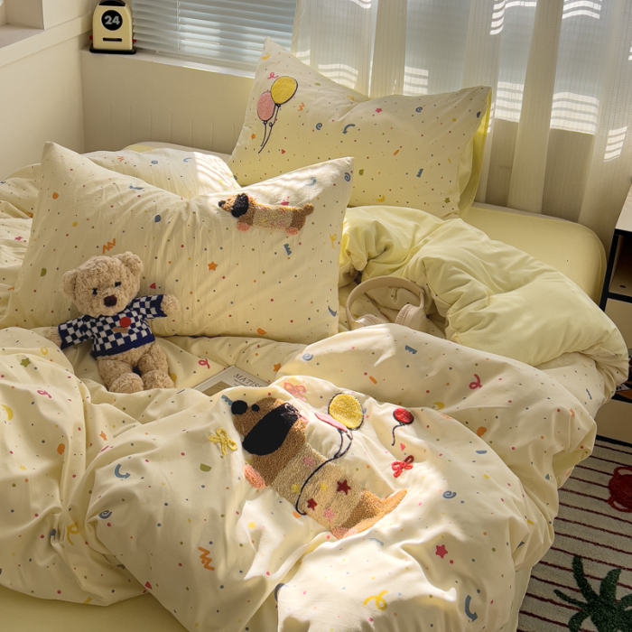 91家纺网 家纺一手货源 找家纺 坚果摄影    小清新小红书自然光毛巾绣四件套拍摄样片