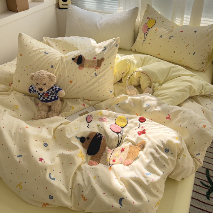 91家纺网 家纺一手货源 找家纺 坚果摄影    小清新小红书自然光毛巾绣四件套拍摄样片