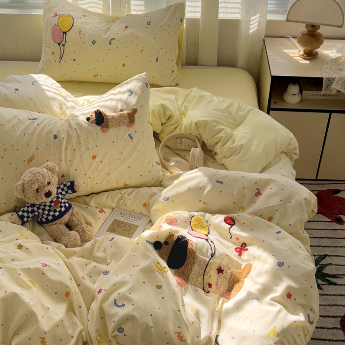 91家纺网 家纺一手货源 找家纺 坚果摄影    小清新小红书自然光毛巾绣四件套拍摄样片