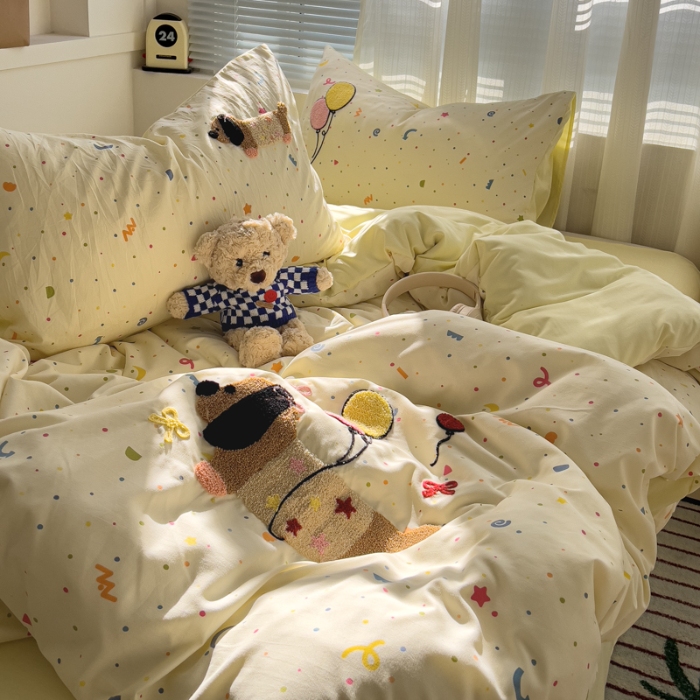 91家纺网 家纺一手货源 找家纺 坚果摄影    小清新小红书自然光毛巾绣四件套拍摄样片