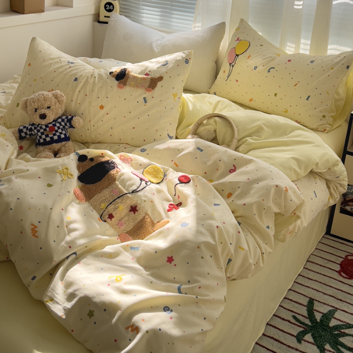 91家纺网 家纺一手货源 找家纺 坚果摄影    小清新小红书自然光毛巾绣四件套拍摄样片