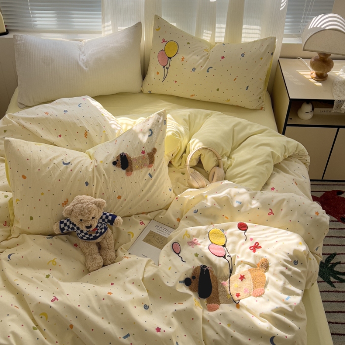 91家纺网 家纺一手货源 找家纺 坚果摄影    小清新小红书自然光毛巾绣四件套拍摄样片