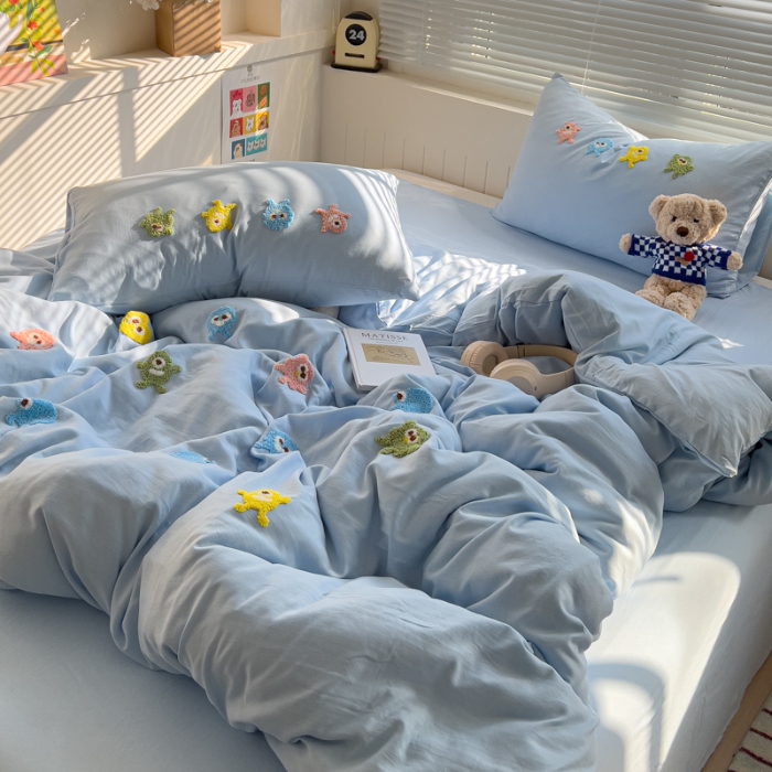 91家纺网 家纺一手货源 找家纺 坚果摄影    小清新小红书自然光毛巾绣四件套拍摄样片