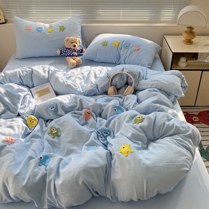 91家纺网 家纺一手货源 找家纺 坚果摄影    小清新小红书自然光毛巾绣四件套拍摄样片