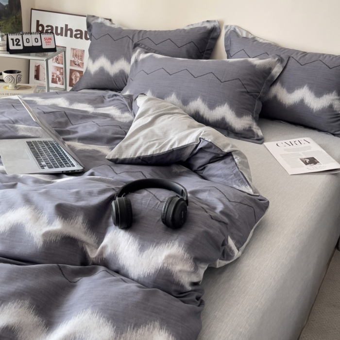 91家纺网 家纺一手货源 找家纺 坚果视觉    小清新小红书自然光印花四件套拍摄样片