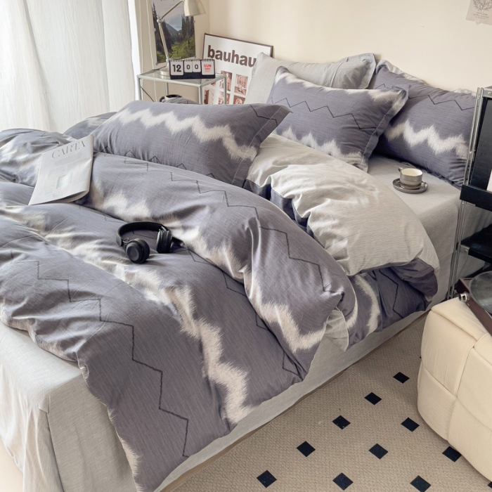 91家纺网 家纺一手货源 找家纺 坚果视觉    小清新小红书自然光印花四件套拍摄样片