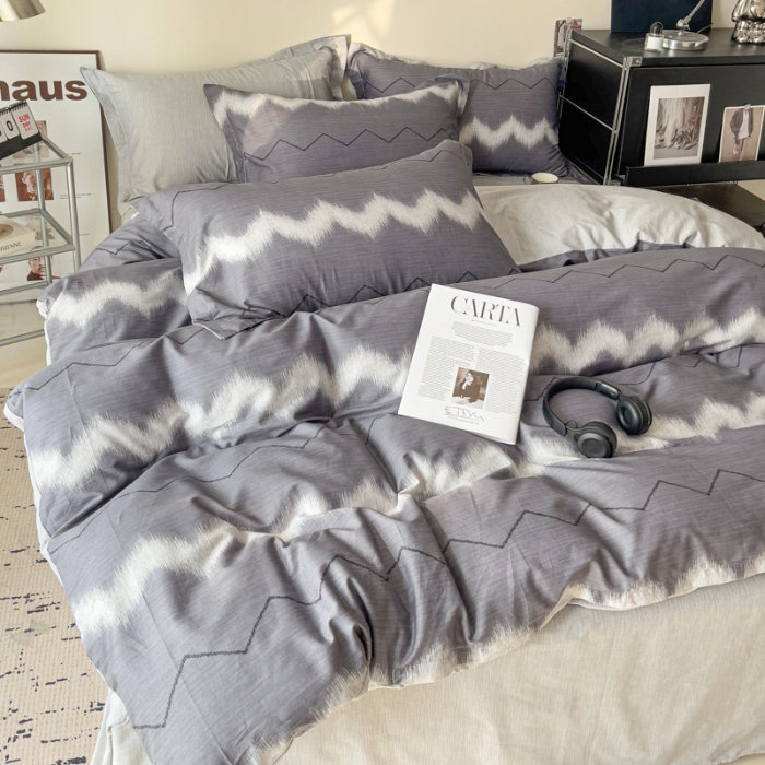 91家纺网 家纺一手货源 找家纺 坚果视觉    小清新小红书自然光印花四件套拍摄样片