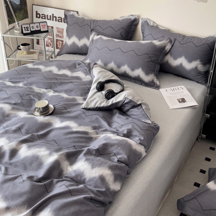 91家纺网 家纺一手货源 找家纺 坚果视觉    小清新小红书自然光印花四件套拍摄样片