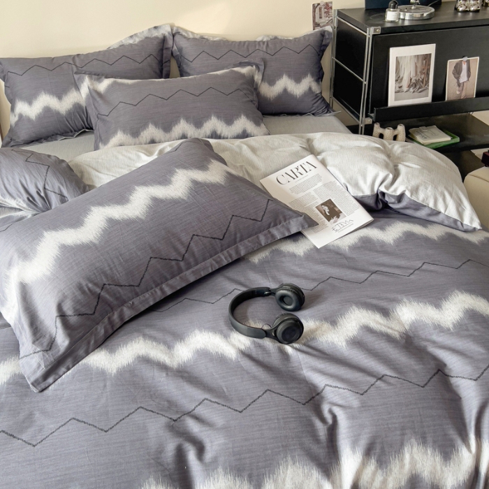 91家纺网 家纺一手货源 找家纺 坚果视觉    小清新小红书自然光印花四件套拍摄样片