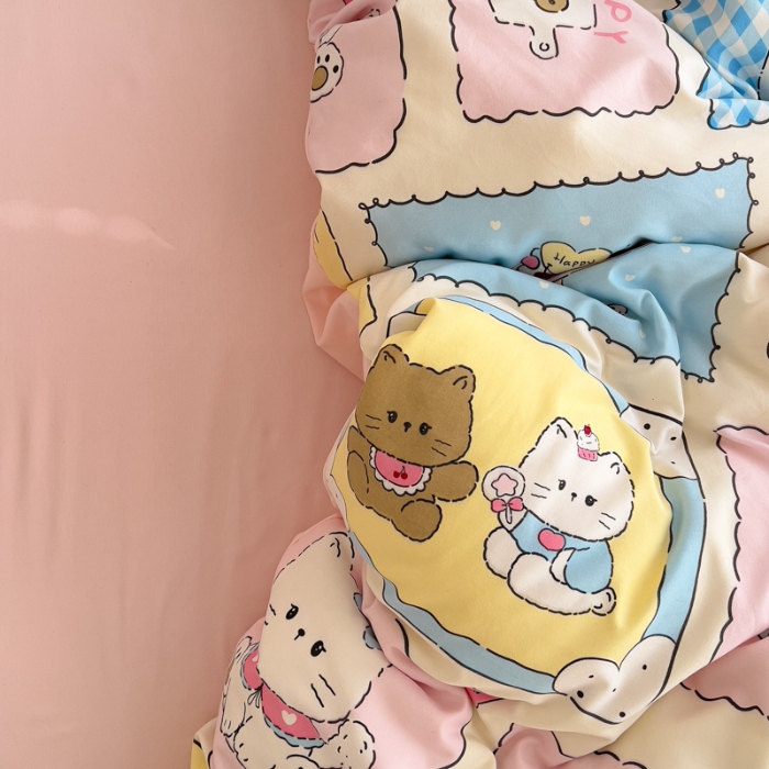 91家纺网 家纺一手货源 找家纺 坚果视觉    小清新小红书自然光印花四件套拍摄样片