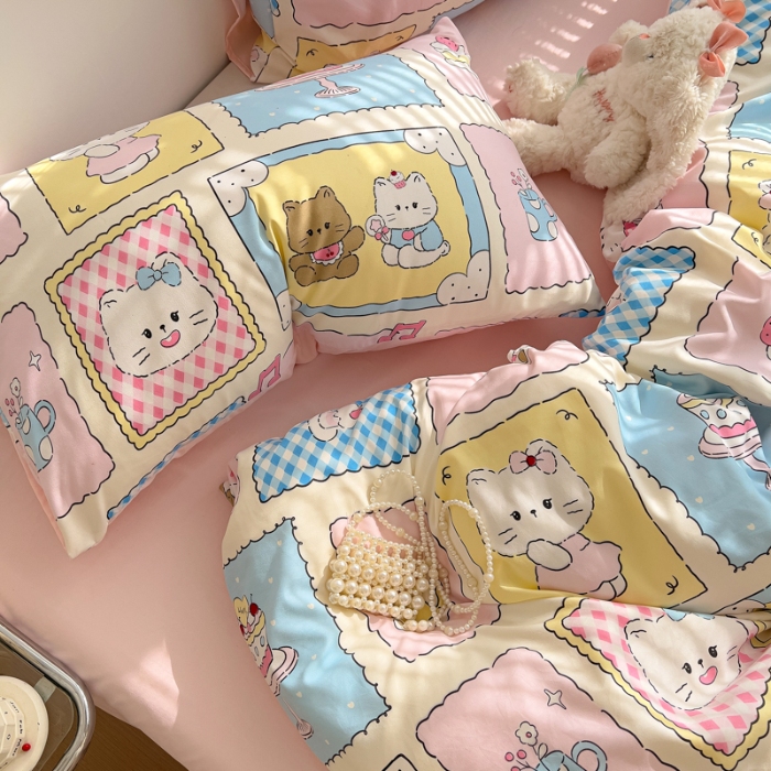 91家纺网 家纺一手货源 找家纺 坚果视觉    小清新小红书自然光印花四件套拍摄样片