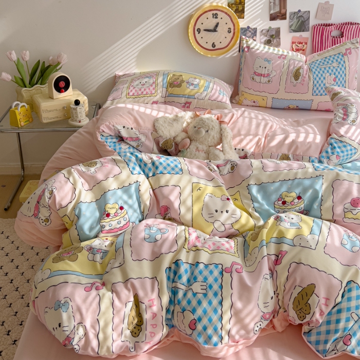 91家纺网 家纺一手货源 找家纺 坚果视觉    小清新小红书自然光印花四件套拍摄样片