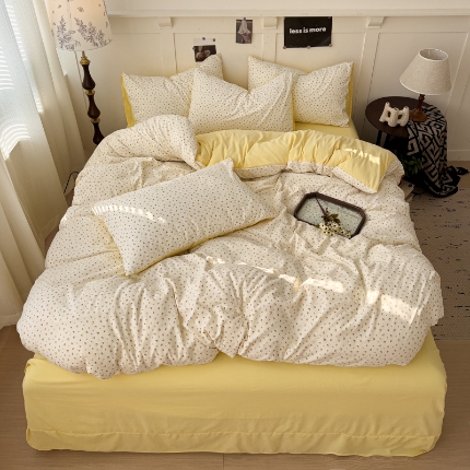 91家纺网 家纺一手货源 找家纺 坚果摄影    小清新小红书自然光印花四件套拍摄样片