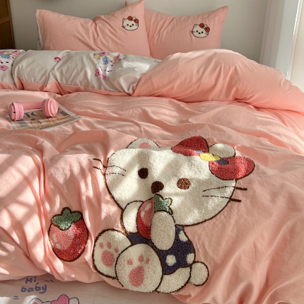 91家纺网 家纺一手货源 找家纺 坚果摄影     小清新小红书自然光毛巾绣四件套拍摄样片