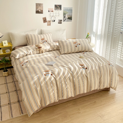 91家纺网 家纺一手货源 找家纺 坚果摄影   小清新小红书自然光印花四件套拍摄样片