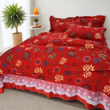 91家纺网 家纺一手货源 找家纺 （总）浩浩家纺 2025新款牛奶绒床盖四件套床上绒四件套