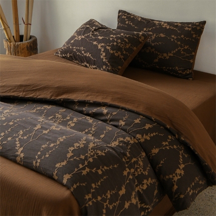 91家纺网 家纺一手货源 找家纺 （总）简家居 2025新款色织提花系列四件套-魔法森林