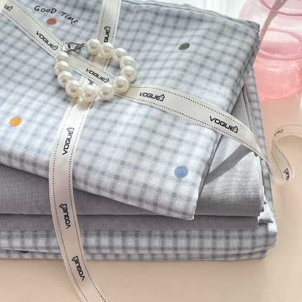 91家纺网 家纺一手货源 找家纺 （总）玉海棠家纺 2025新款针织双层纱四件套