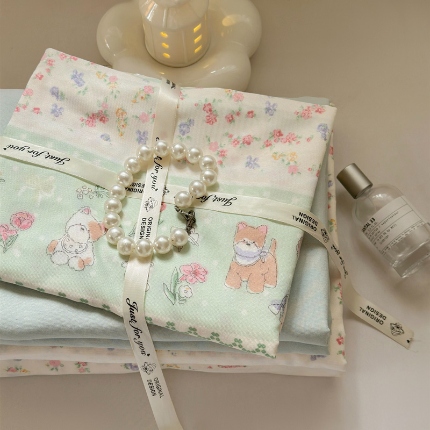 91家纺网 家纺一手货源 找家纺 （总）玉海棠家纺 2025新款针织双层纱四件套