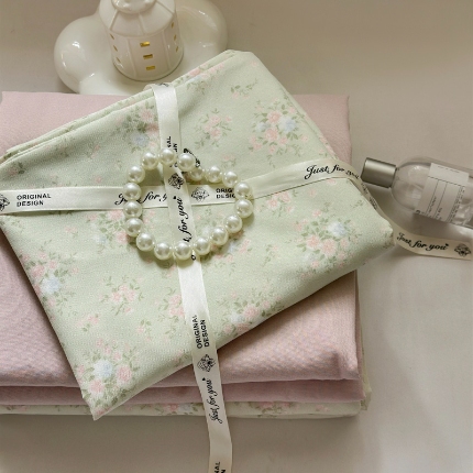 91家纺网 家纺一手货源 找家纺 （总）玉海棠家纺 2025新款针织双层纱四件套