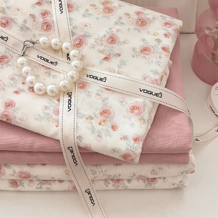 91家纺网 家纺一手货源 找家纺 （总）玉海棠家纺 2025新款针织双层纱四件套