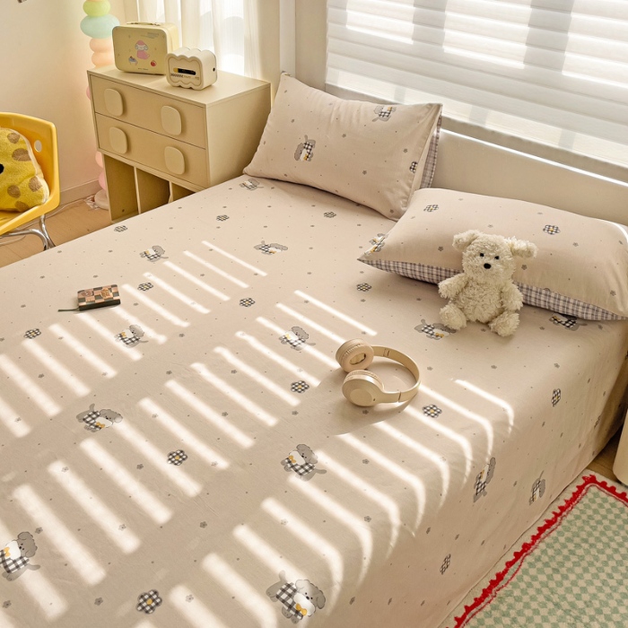 91家纺网 家纺一手货源 找家纺 （总） 2025新款亲肤柔软100棉全棉印花单品床单床笠枕套