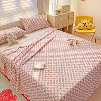 91家纺网 家纺一手货源 找家纺 （总） 2025新款亲肤柔软100棉全棉印花单品床单床笠枕套