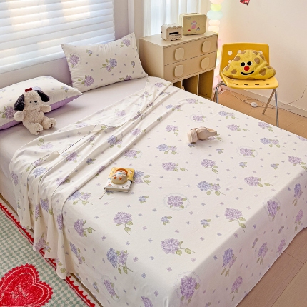 91家纺网 家纺一手货源 找家纺 （总） 2025新款亲肤柔软100棉全棉印花单品床单床笠枕套