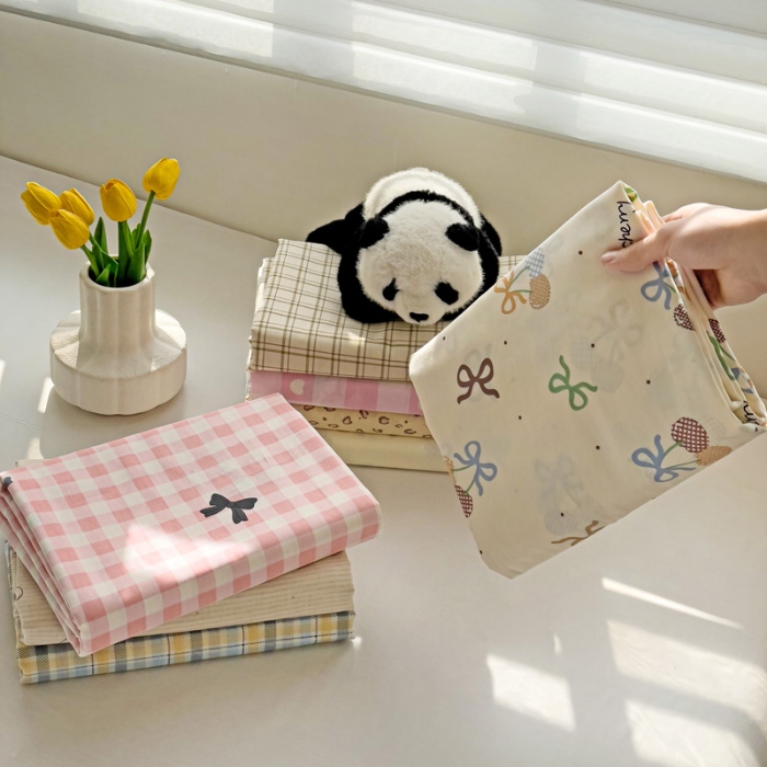 91家纺网 家纺一手货源 找家纺 （总） 2025新款亲肤柔软100棉全棉印花单品床单床笠枕套