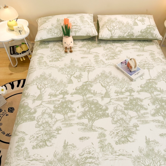 91家纺网 家纺一手货源 找家纺 （总）简宜家居（朝初家纺） 2025新款A版纯棉全棉磨毛单床笠