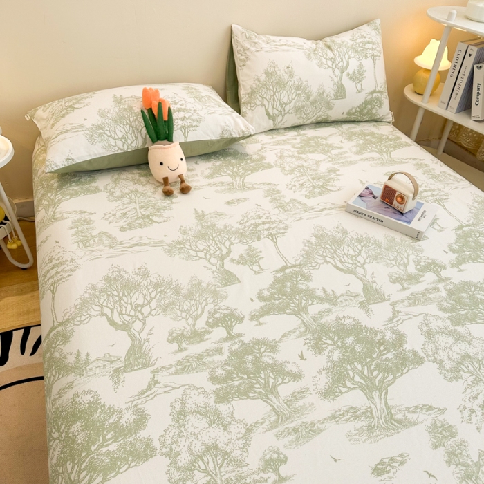 91家纺网 家纺一手货源 找家纺 （总）简宜家居（朝初家纺） 2025新款A版纯棉全棉磨毛单床笠