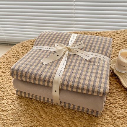 91家纺网 家纺一手货源 找家纺 （总）壹号库家纺 2025新款秋冬加厚款A类有氧双层纱针织绵亲肤小清新印花三件套四件套（专版花型）