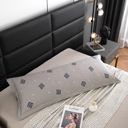 91家纺网 家纺一手货源 找家纺 待下架-D06全棉双人枕套