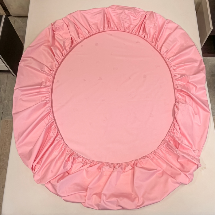 91家纺网 家纺一手货源 找家纺 （总）2025品乐100支长绒棉纯色提花床笠 笠高35cm