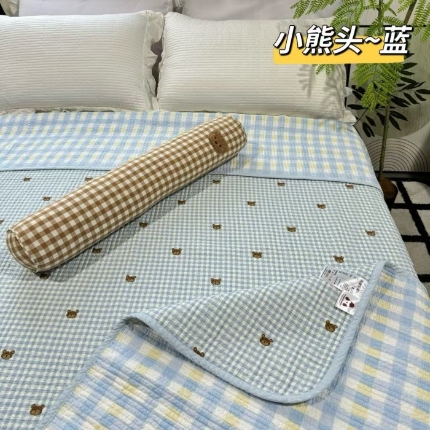 91家纺网 家纺一手货源 找家纺 （总）A类双面全棉床盖 200*220±5CM可机洗双面纯棉绗缝夹棉床单防滑垫