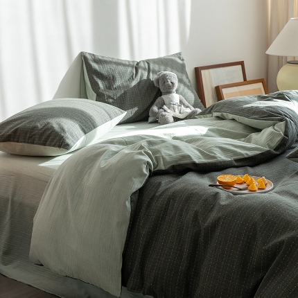 91家纺网 家纺一手货源 找家纺 （总）艾咪-Amy ntmy 2025新款全棉色织小提花四件套