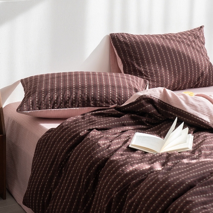 （总）艾咪-Amy ntmy 2025新款全棉色织小提花四件套