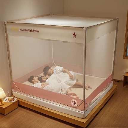 91家纺网 家纺一手货源 找家纺 （总）2025新款卧室儿童宝宝床笠底防止掉床婴儿蚊帐简约大方保暖帐篷防蚊