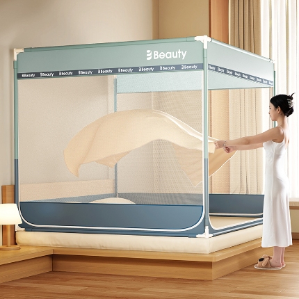 91家纺网 家纺一手货源 找家纺 （总）2025新款卧室儿童宝宝床笠底防止掉床婴儿蚊帐简约大方保暖帐篷防蚊