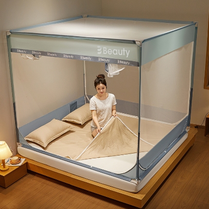 91家纺网 家纺一手货源 找家纺 （总）2025新款卧室儿童宝宝床笠底防止掉床婴儿蚊帐简约大方保暖帐篷防蚊