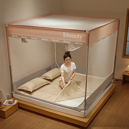 91家纺网 家纺一手货源 找家纺 （总）2025新款卧室儿童宝宝床笠底防止掉床婴儿蚊帐简约大方保暖帐篷防蚊