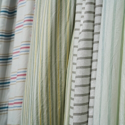 91家纺网 家纺一手货源 找家纺 梦织纺 2025新款套件面料水洗棉条纹系列,1#,2#,3#