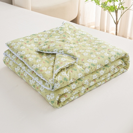 91家纺网 家纺一手货源 找家纺 总首爱小清新印花里外全棉夏被纱布夏被纯棉夏被棉花被夏凉被空调被子儿童夏被