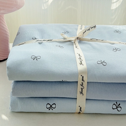 91家纺网 家纺一手货源 找家纺 （总）名品家纺 2025新款针织棉双层纱四件套系列（提供买家秀）