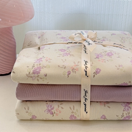 91家纺网 家纺一手货源 找家纺 （总）名品家纺 2025新款针织棉双层纱四件套系列（提供买家秀）