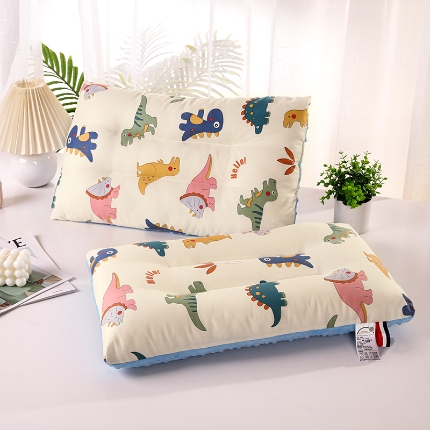 91家纺网 家纺一手货源 找家纺 2025卡通全棉儿童豆豆绒枕芯安抚护颈枕头家用成人学生宿舍宝宝枕