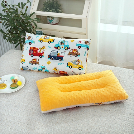 91家纺网 家纺一手货源 找家纺 2025卡通全棉儿童豆豆绒枕芯安抚护颈枕头家用成人学生宿舍宝宝枕